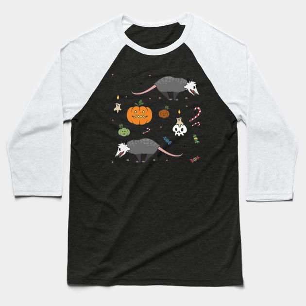 Halloween time Baseball T-Shirt by maryallen138